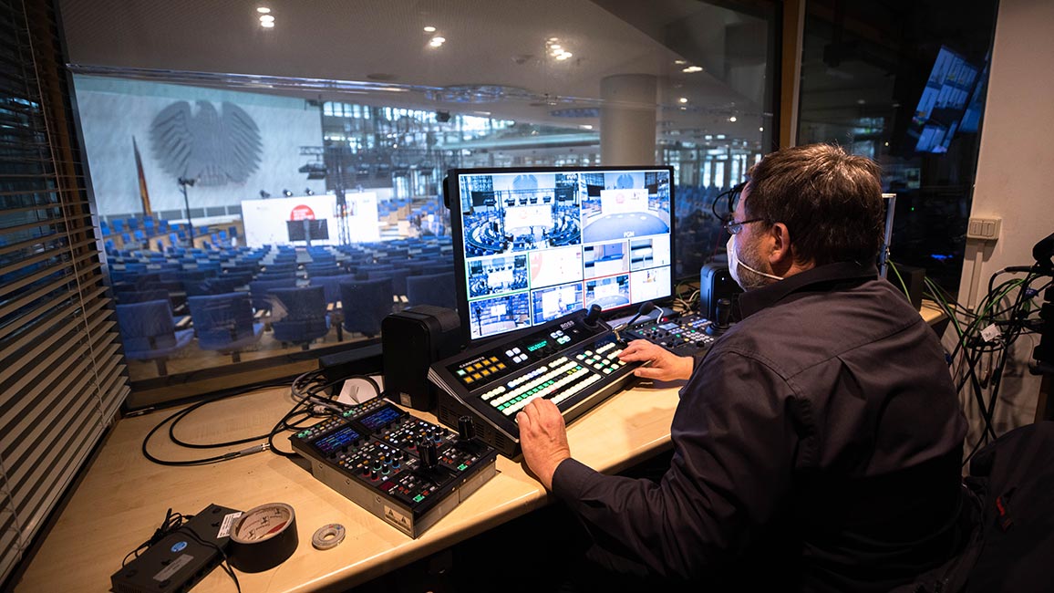 Die Schaltzentrale der Bildungsforschungstagung 2021