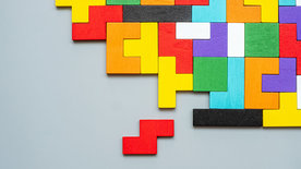 Bunte Puzzleteile
