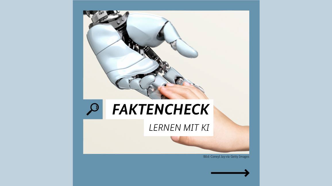 Humanoide Roboterhand greift Menschenhand